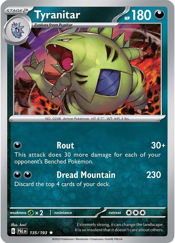 Tyranitar (135/193) [Scarlet & Violet: Paldea Evolved] | Rock City Comics