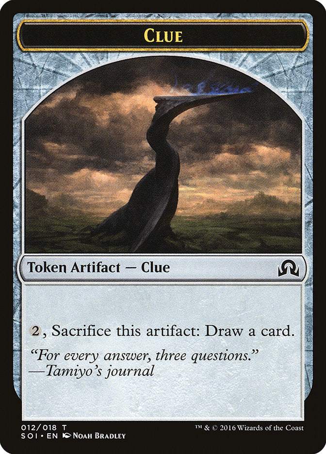 Clue Token (012/018) [Shadows over Innistrad Tokens] | Rock City Comics