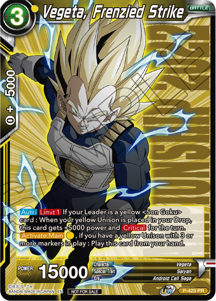 Vegeta, Frenzied Strike (Championship Pack 2022 Vol.2) (P-423) [Promotion Cards] | Rock City Comics