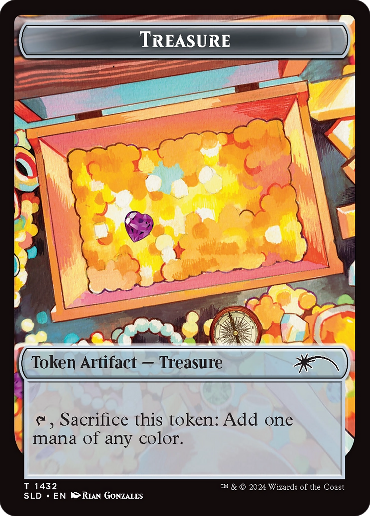 Treasure Token (1432) (Rainbow Foil) [Secret Lair Drop Series] | Rock City Comics