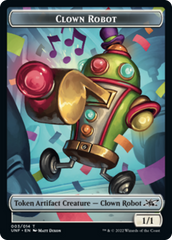 Clown Robot (003) // Food (010) Double-Sided Token [Unfinity Tokens] | Rock City Comics