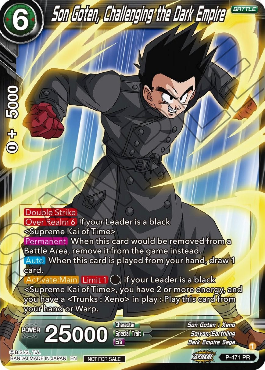 Son Goten, Challenging the Dark Empire (Z03 Dash Pack) (P-471) [Promotion Cards] | Rock City Comics