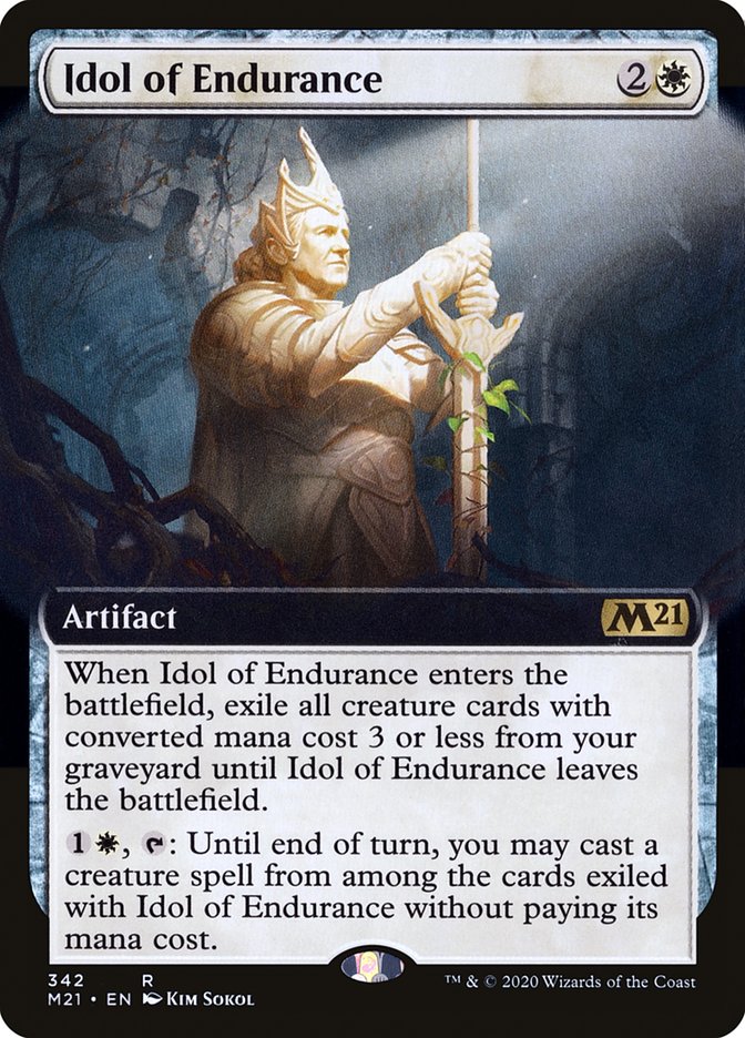 Idol of Endurance (Extended Art) [Core Set 2021] | Rock City Comics