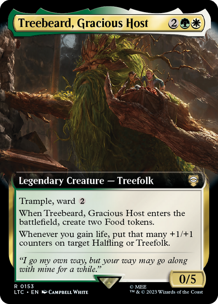 Treebeard, Gracious Host (Extended Art) [The Lord of the Rings: Tales of Middle-Earth Commander] | Rock City Comics