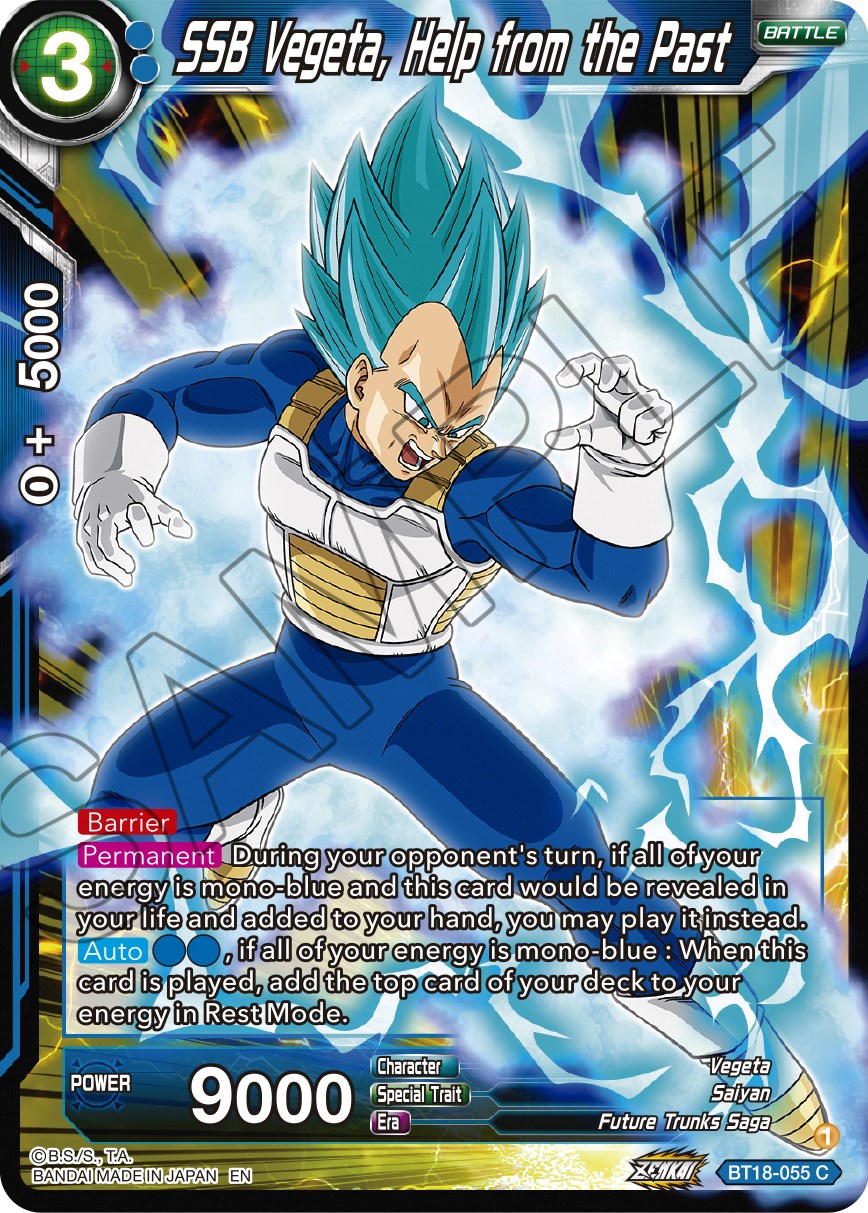 SSB Vegeta, Help from the Past (BT18-055) [Dawn of the Z-Legends] | Rock City Comics