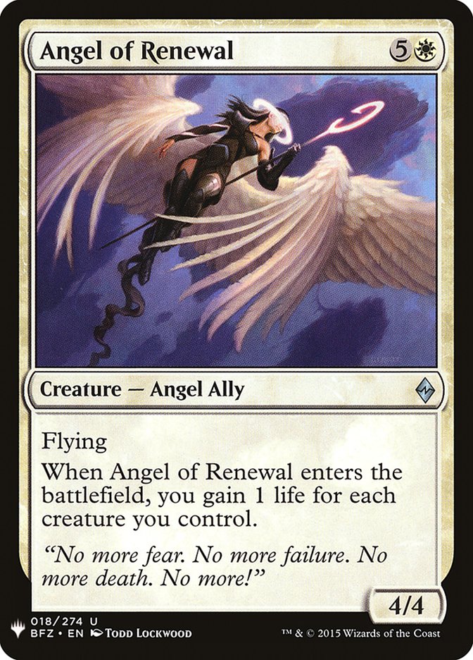 Angel of Renewal [Mystery Booster] | Rock City Comics