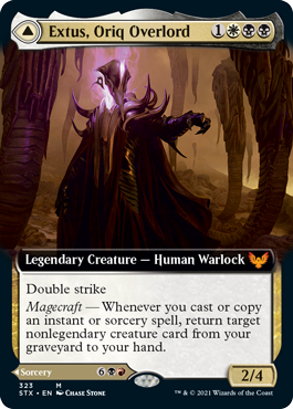 Extus, Oriq Overlord // Awaken the Blood Avatar (Extended Art) [Strixhaven: School of Mages] | Rock City Comics
