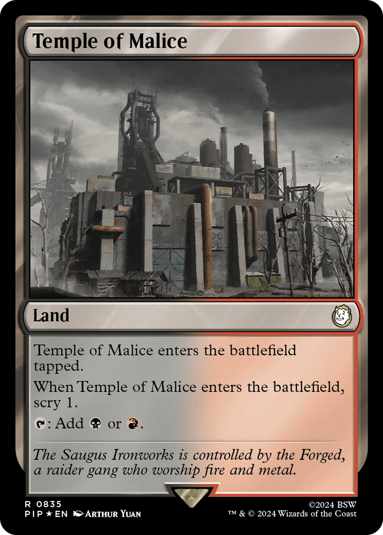 Temple of Malice (Surge Foil) [Fallout] | Rock City Comics