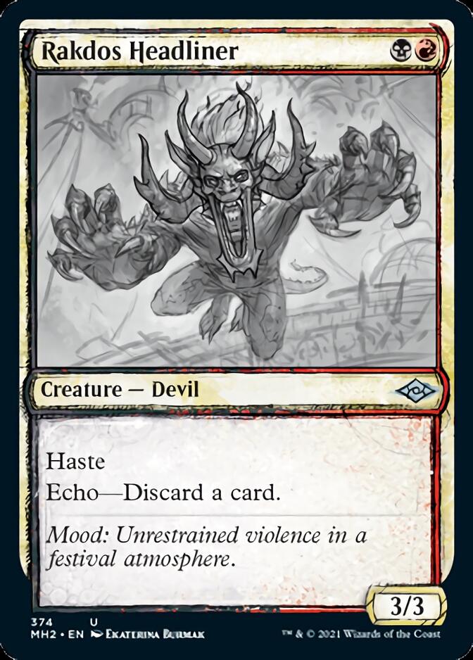 Rakdos Headliner (Sketch) [Modern Horizons 2] | Rock City Comics