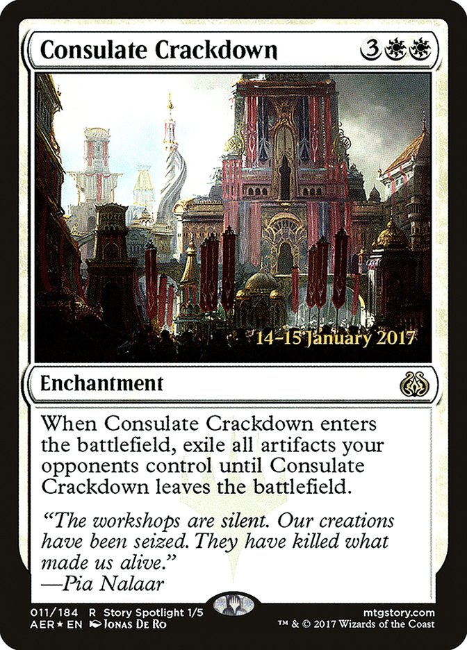 Consulate Crackdown [Aether Revolt Prerelease Promos] | Rock City Comics