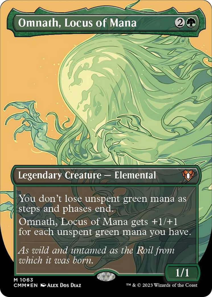 Omnath, Locus of Mana (Borderless Textured Foil Frame Break) [Commander Masters] | Rock City Comics