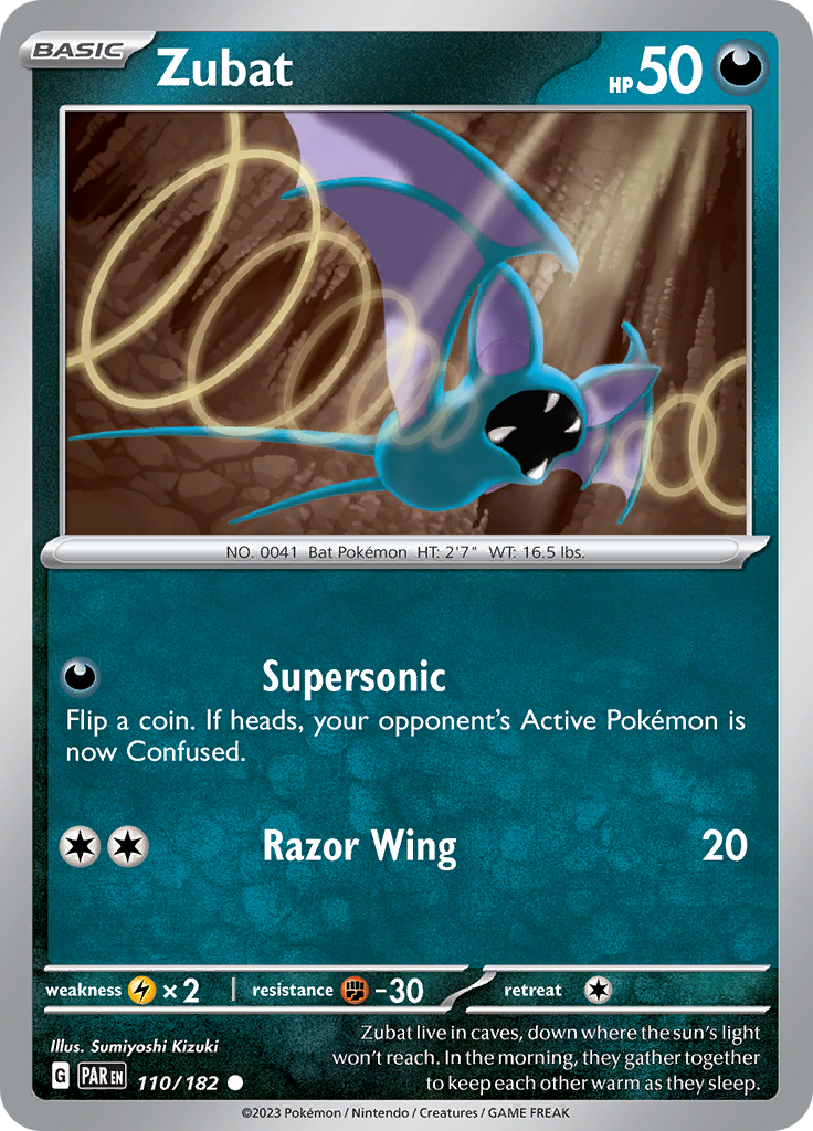 Zubat (110/182) [Scarlet & Violet: Paradox Rift] | Rock City Comics