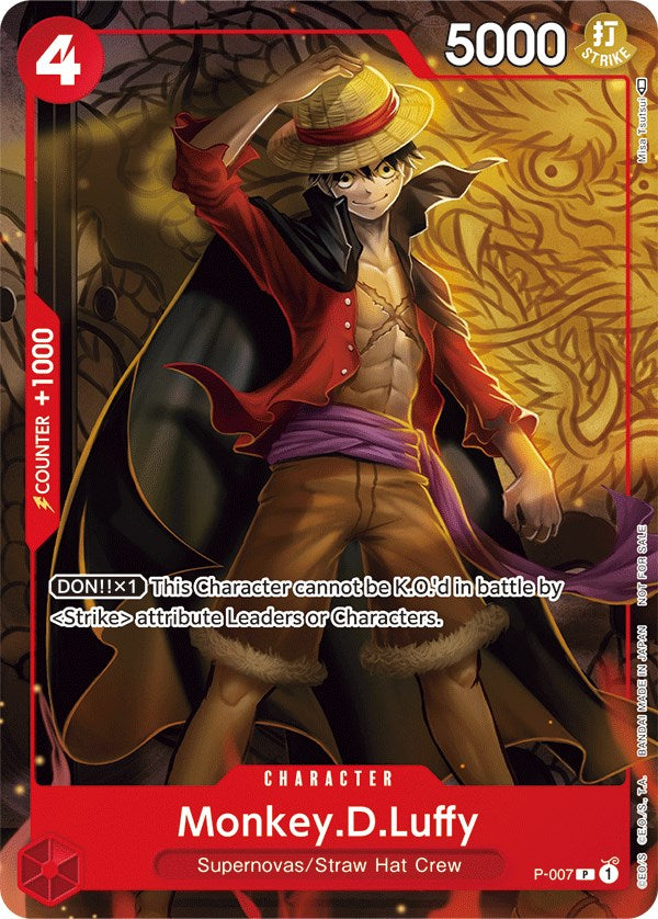 Monkey.D.Luffy (P-007) (Tournament Pack Vol. 1) [One Piece Promotion Cards] | Rock City Comics