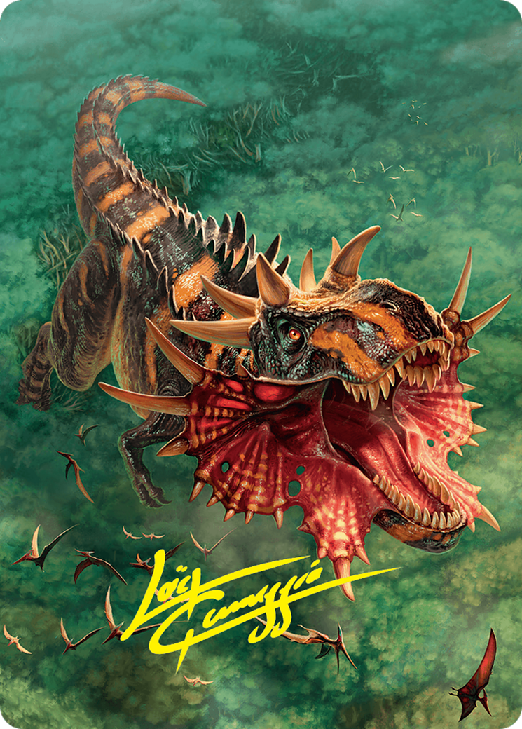 Gigantosaurus Art Card (53/54) (Gold-Stamped Signature) [Foundations Art Series] | Rock City Comics