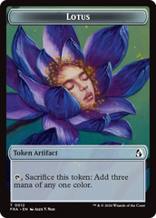 Dragon // Lotus Double-Sided Token [Reality Fracture Tokens] | Rock City Comics