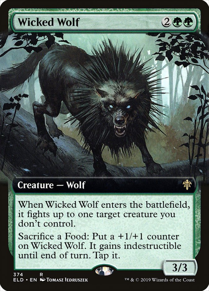 Wicked Wolf (Extended Art) [Throne of Eldraine] | Rock City Comics