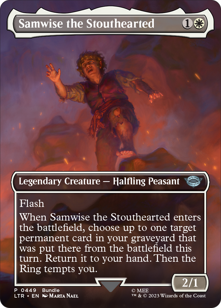 Samwise the Stouthearted (Borderless Alternate Art) [The Lord of the Rings: Tales of Middle-Earth] | Rock City Comics