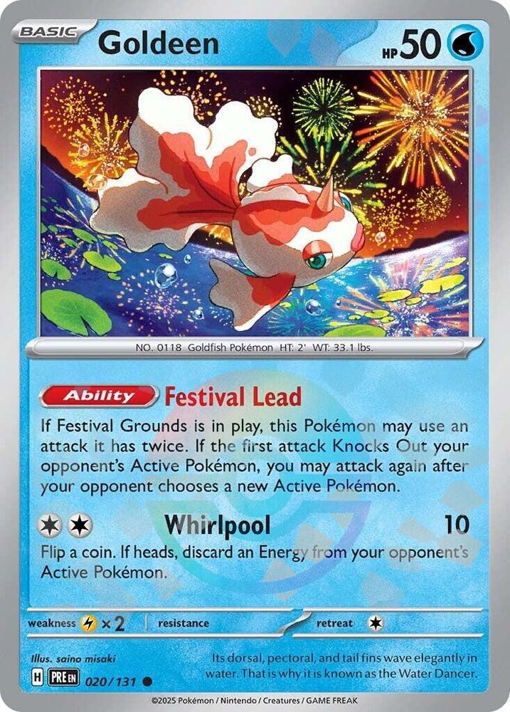 Goldeen (020/131) (Poke Ball Pattern) [Scarlet & Violet: Prismatic Evolutions] | Rock City Comics