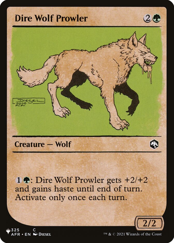 Dire Wolf Prowler (Showcase) [The List] | Rock City Comics