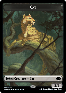 Insect // Cat (003) Double-Sided Token [Dominaria Remastered Tokens] | Rock City Comics