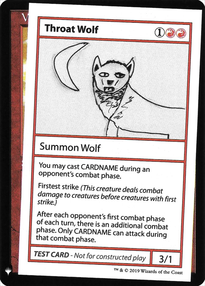 Throat Wolf [Mystery Booster Playtest Cards] | Rock City Comics