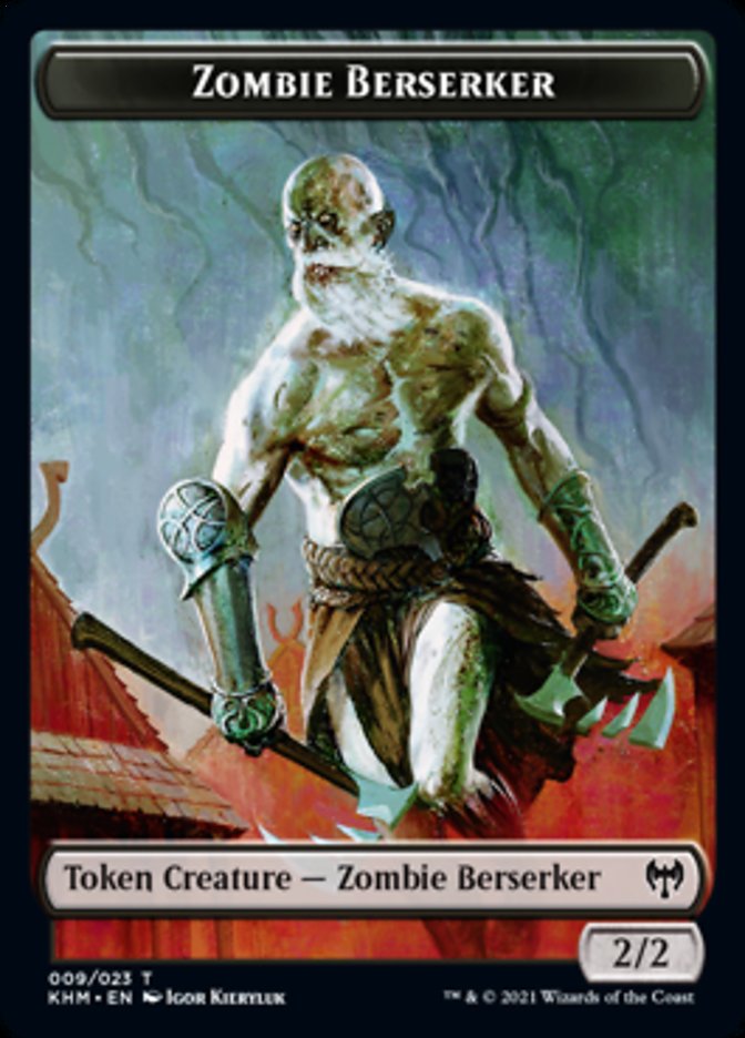 Zombie Berserker Token [Kaldheim Tokens] | Rock City Comics