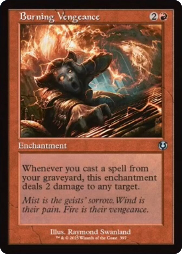 Burning Vengeance (Retro Frame) [Innistrad Remastered] | Rock City Comics
