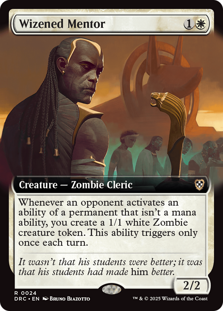 Wizened Mentor (Extended Art) [Aetherdrift Commander] | Rock City Comics