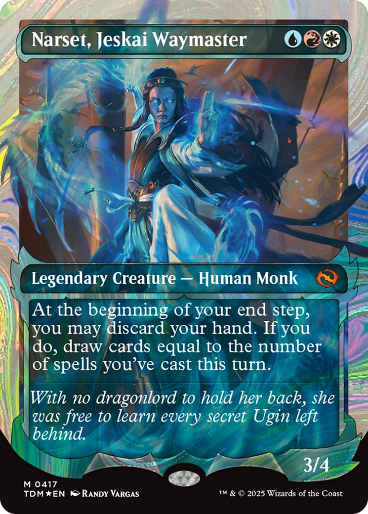 Narset, Jeskai Waymaster (Showcase) (Halo Foil) [Tarkir: Dragonstorm] | Rock City Comics