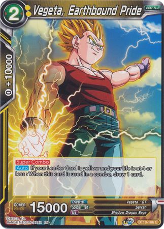 Vegeta, Earthbound Pride (BT10-106) [Rise of the Unison Warrior 2nd Edition] | Rock City Comics