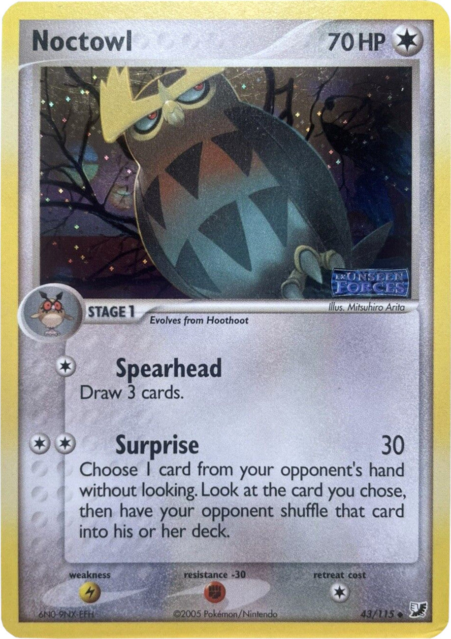 Noctowl (43/115) (Stamped) [EX: Unseen Forces] | Rock City Comics