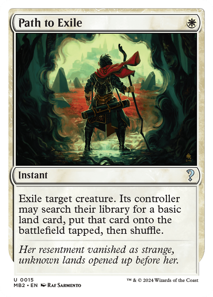 Path to Exile (White Border) [Mystery Booster 2] | Rock City Comics