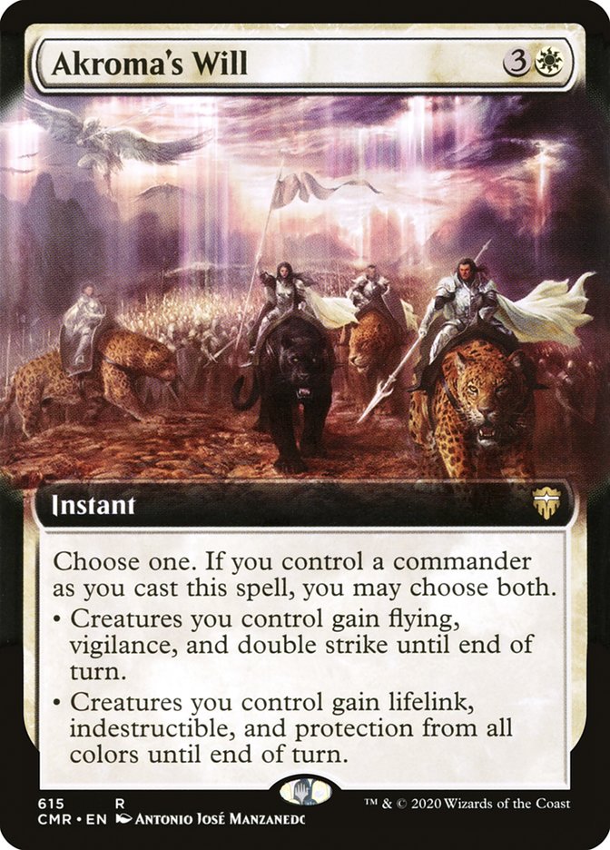 Akroma's Will (Extended Art) [Commander Legends] | Rock City Comics
