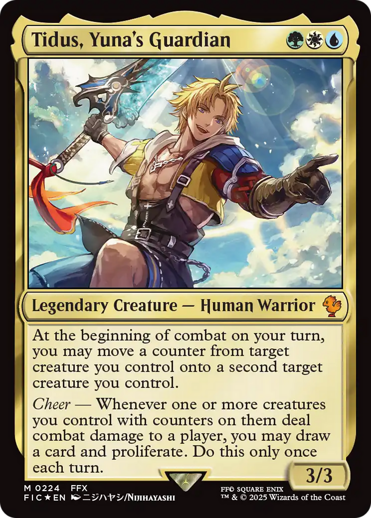 Tidus, Yuna's Guardian (Surge Foil) [FINAL FANTASY Commander] | Rock City Comics