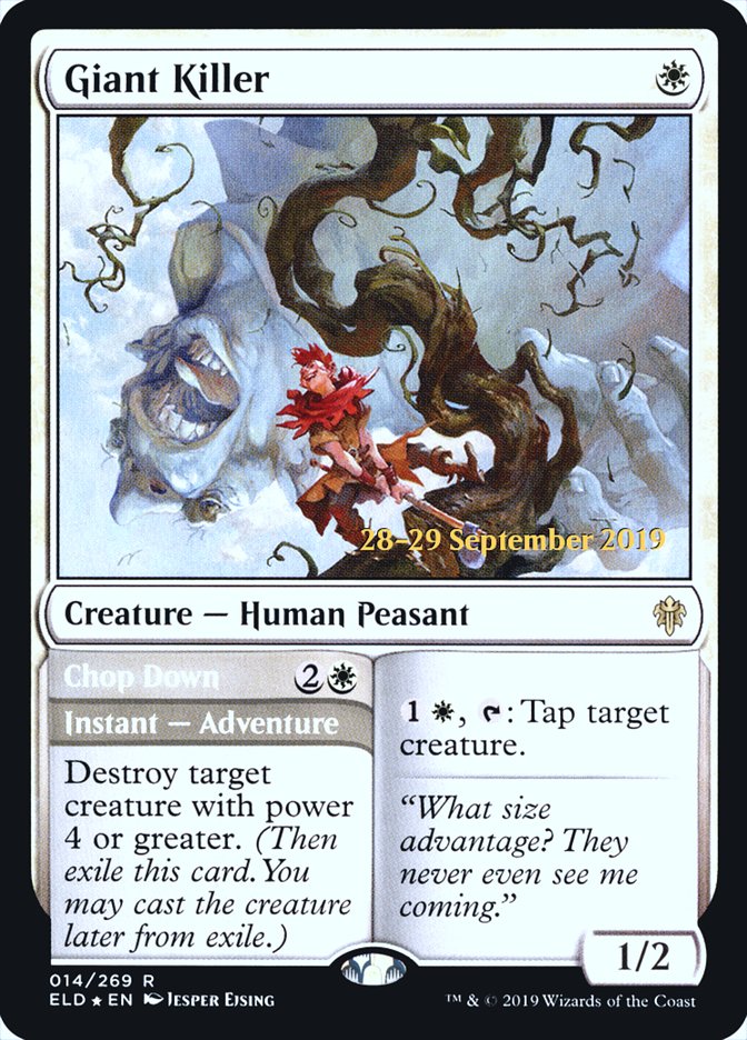 Giant Killer // Chop Down [Throne of Eldraine Prerelease Promos] | Rock City Comics