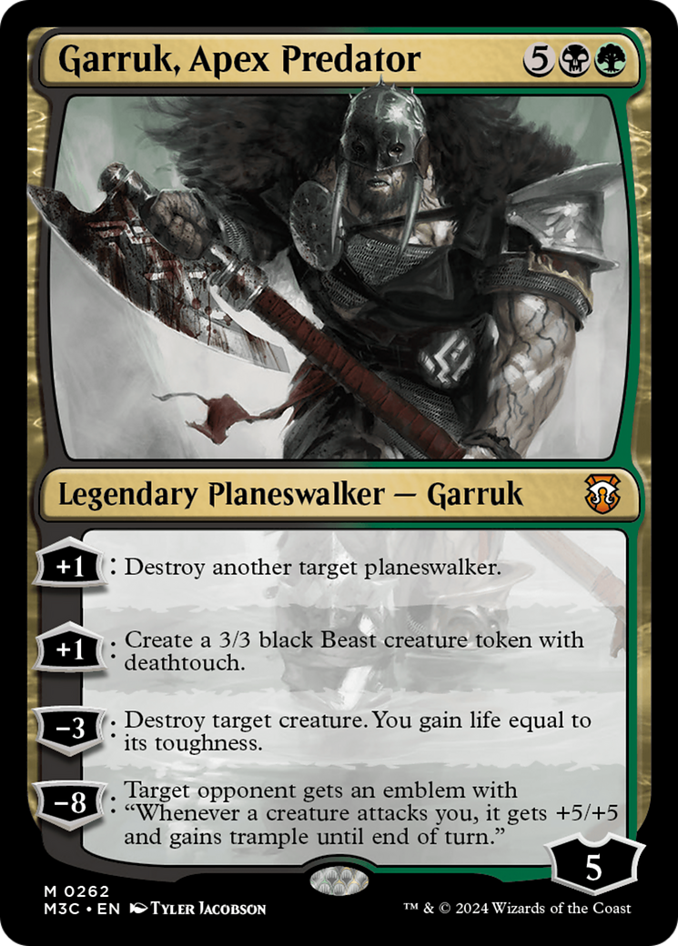 Garruk, Apex Predator (Ripple Foil) [Modern Horizons 3 Commander] | Rock City Comics