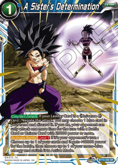 A Sister's Determination (BT15-058) [Saiyan Showdown] | Rock City Comics