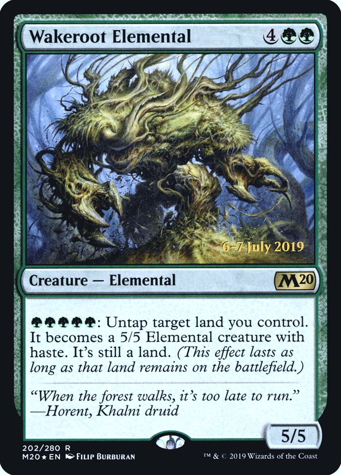 Wakeroot Elemental [Core Set 2020 Prerelease Promos] | Rock City Comics