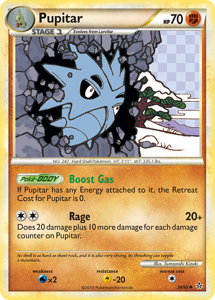 Pupitar (38/95) [HeartGold & SoulSilver: Unleashed] | Rock City Comics