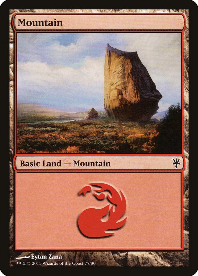 Mountain (77) [Duel Decks: Sorin vs. Tibalt] | Rock City Comics