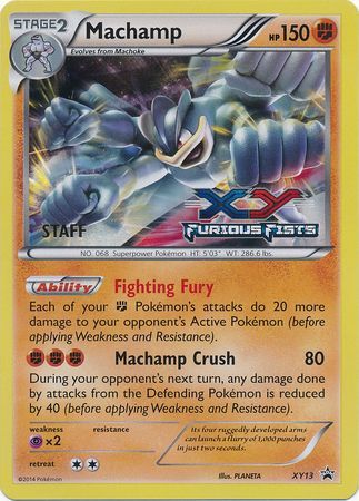 Machamp (XY13) (Staff) [XY: Black Star Promos] | Rock City Comics