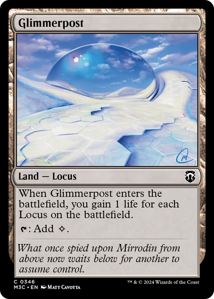 Glimmerpost (Ripple Foil) [Modern Horizons 3 Commander] | Rock City Comics