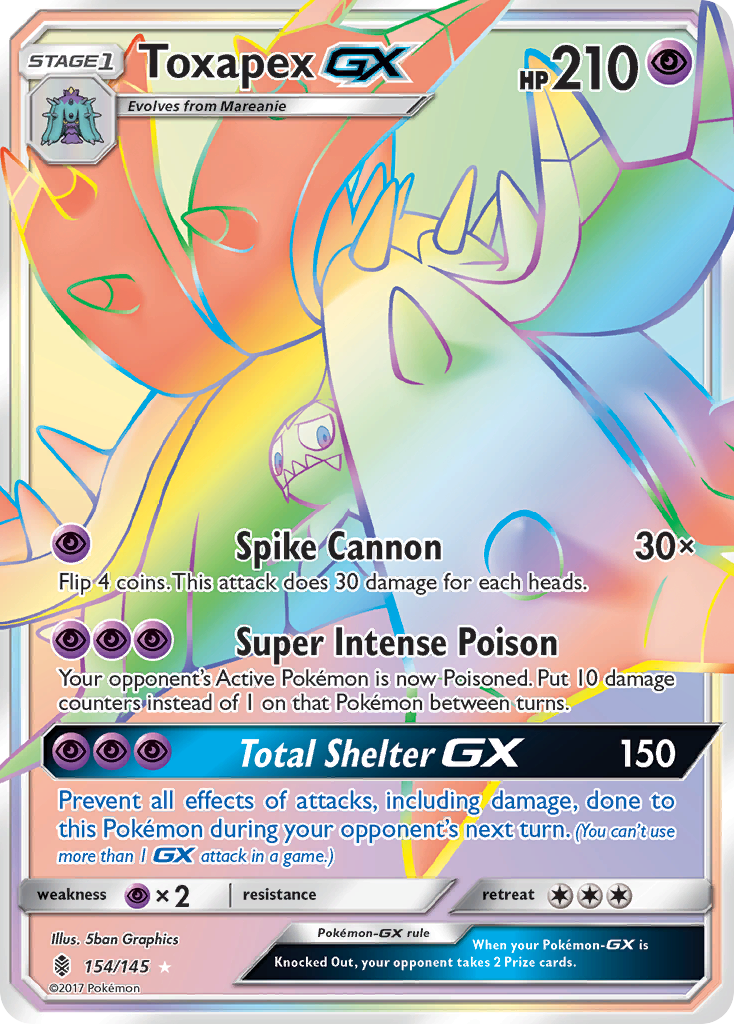 Toxapex GX (154/145) [Sun & Moon: Guardians Rising] | Rock City Comics