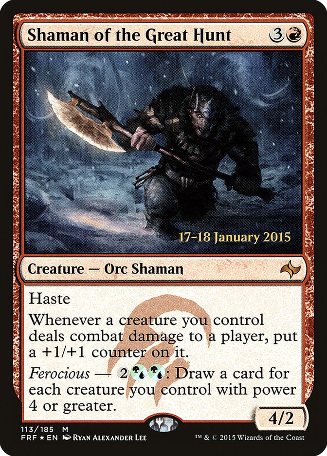 Shaman of the Great Hunt [Fate Reforged Prerelease Promos] | Rock City Comics