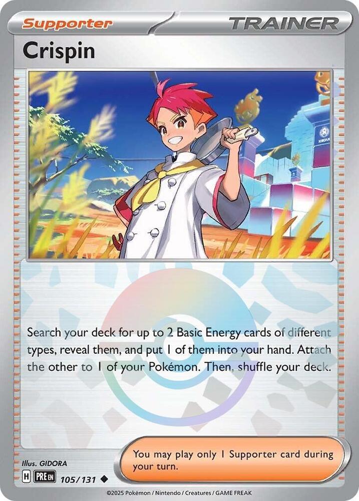 Crispin (105/131) (Poke Ball Pattern) [Scarlet & Violet: Prismatic Evolutions] | Rock City Comics