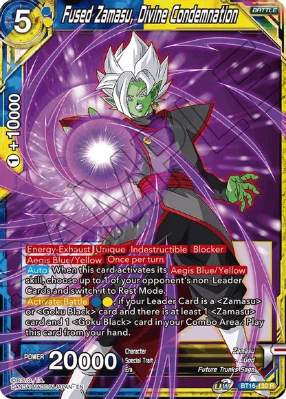 Fused Zamasu, Divine Condemnation (BT16-130) [Realm of the Gods] | Rock City Comics