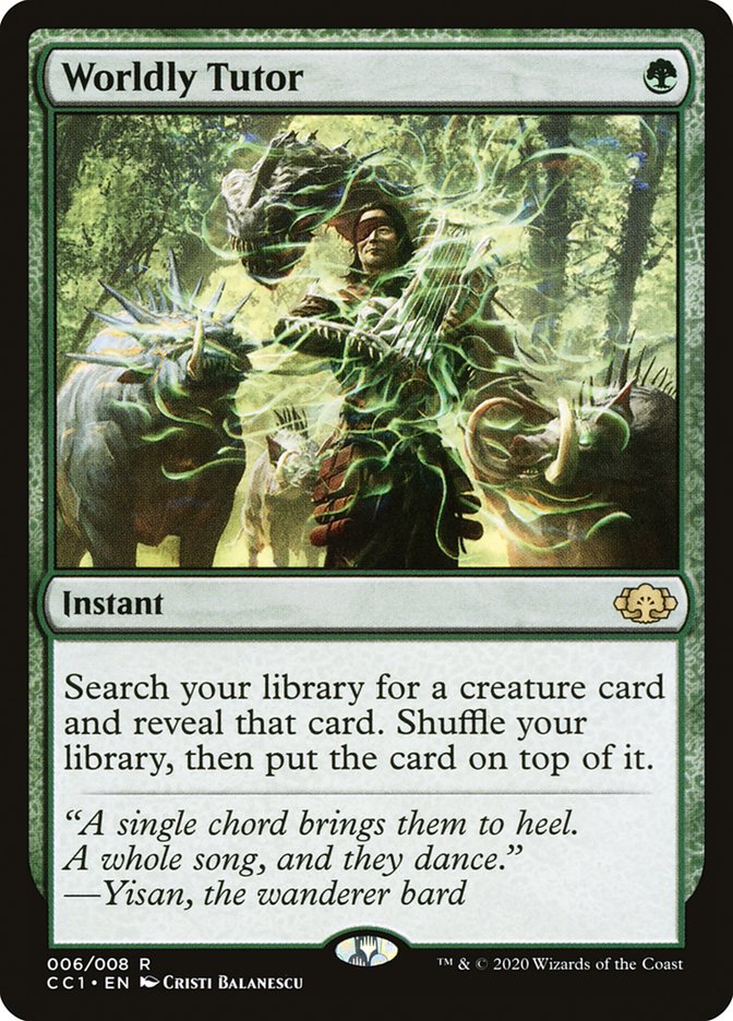 Worldly Tutor [Commander Collection: Green] | Rock City Comics