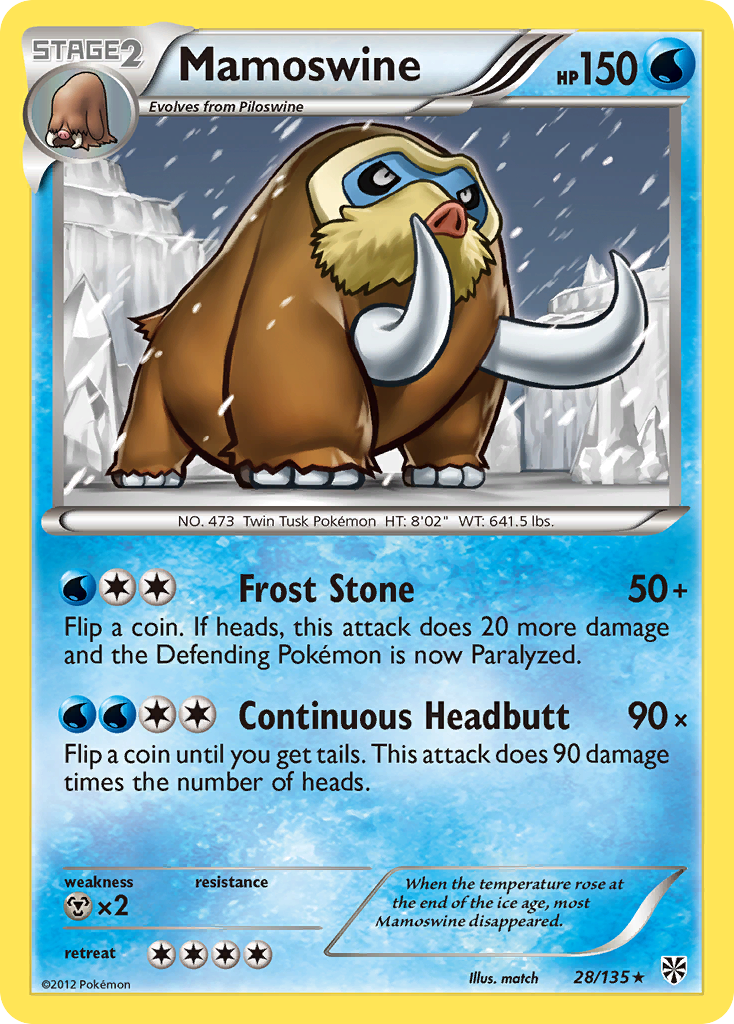 Mamoswine (28/135) [Black & White: Plasma Storm] | Rock City Comics
