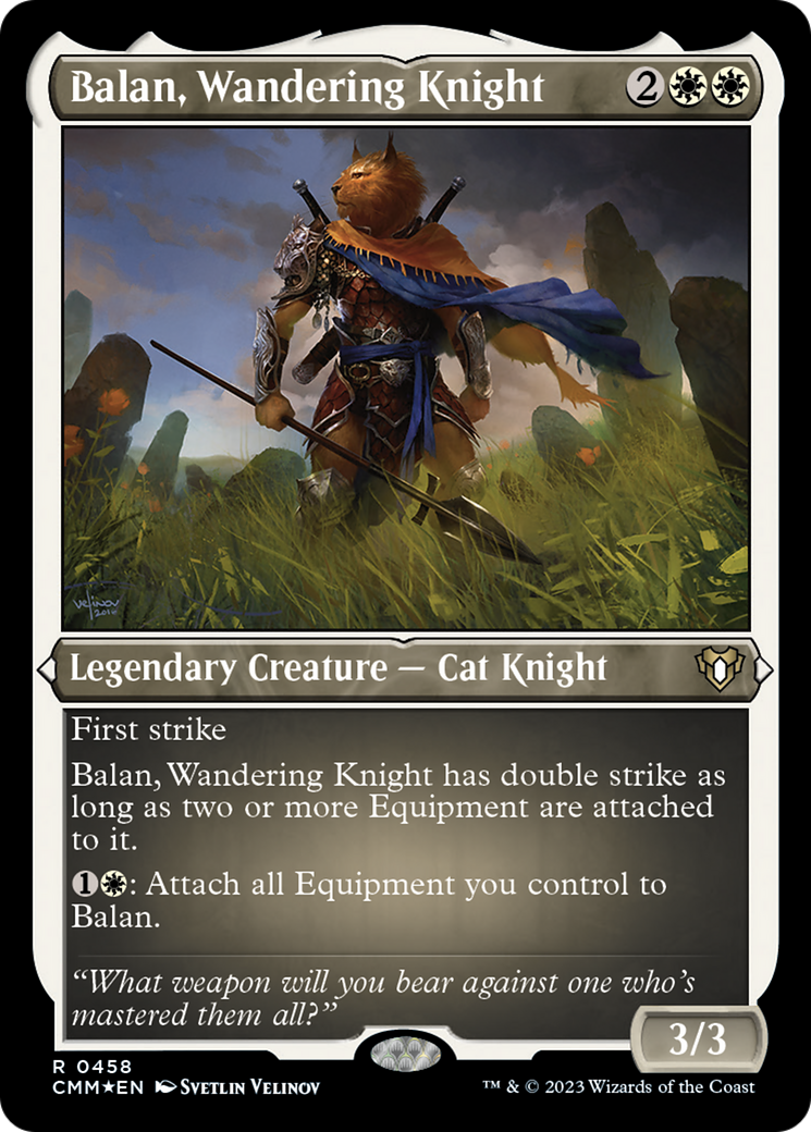 Balan, Wandering Knight (Foil Etched) [Commander Masters] | Rock City Comics