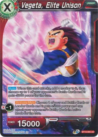 Vegeta, Elite Unison (BT10-005) [Rise of the Unison Warrior 2nd Edition] | Rock City Comics